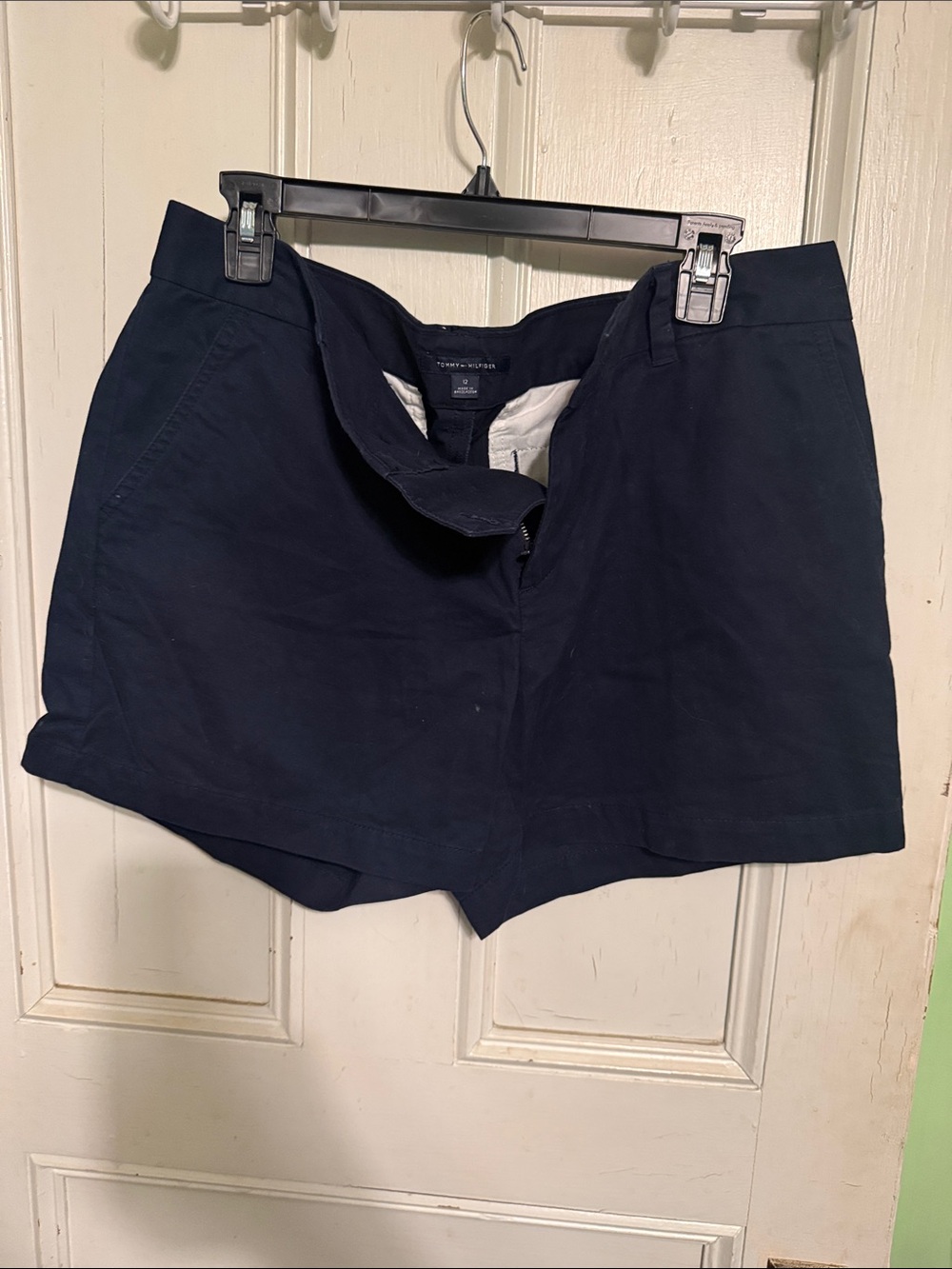 Tommy Hilfiger Navy Cotton Bermuda Shorts
